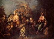 Charles de Lafosse The Temptation of Christ oil